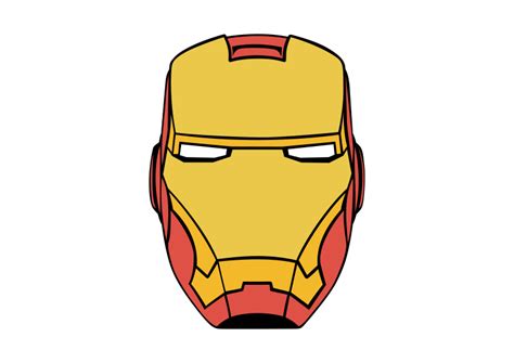 iron man mask  vector  superawesomevectors