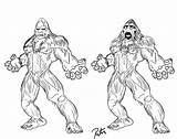 Bigfoot Coloring Pages Sasquatch Printable Finding Drawing Sketch Big Colouring Getdrawings Definition Drawings Designlooter Library Clipart Popular 610px 18kb sketch template