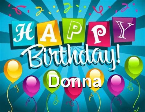 happy birthday donna clipart   cliparts  images