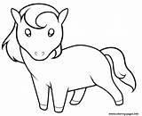 Horse Cartoon Cute Horses Coloring Pages Drawings Drawing Kids Little Baby Printable Cliparts Draw Clipart Clip Print Easy Color Info sketch template