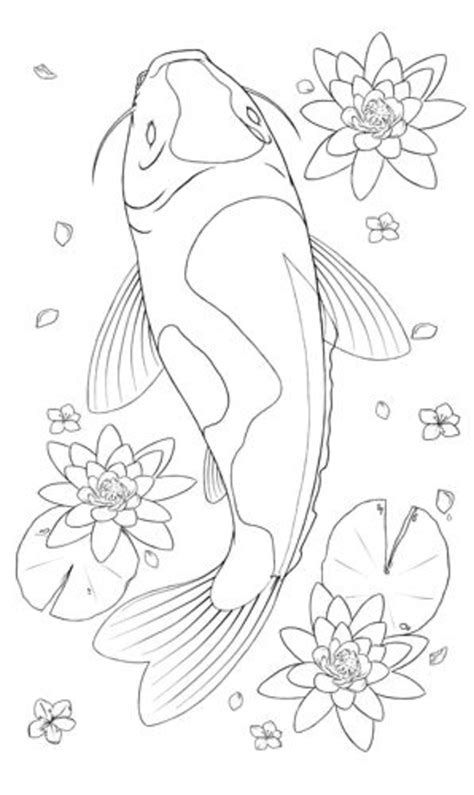 koi fish  drawing  paintingvalleycom explore collection  koi