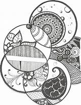 Zentangle Doodles Zentangles Tangle Circles Janeen Donovan Journals Zen Href Think sketch template