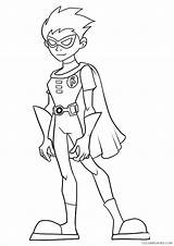 Robin Titans Coloring Teen Pages Go Lego Coloring4free Beast Boy Printable Raven Getcolorings Getdrawings Print sketch template
