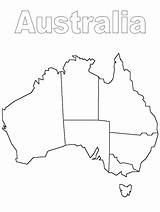 Australie Cartina Lescoloriages Coloriages Nazioni Colorier Stampare Bojanke Crtež sketch template