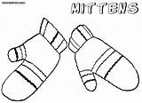 Mittens Colorings sketch template