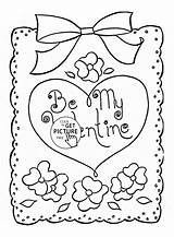 Valentine Coloring Pages Valentines Girls Printables Printable Choose Board Kids Heart sketch template