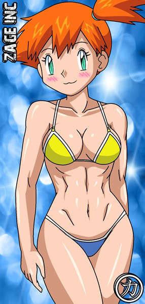xbooru bikini deviantart kageta kasumi pokemon lake art misty pokemon zage inc 652021
