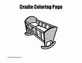 Cradle Flannel sketch template