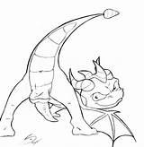 Spyro Coloring Pages Cynder Popular Colouring sketch template