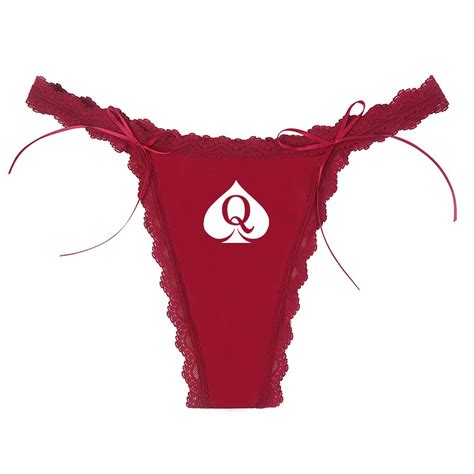hollowed out thin strap women s sexy thong new fashion queen of spades