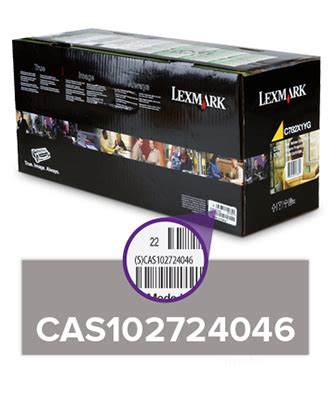 cartridge authentication serial number location lexmark canada
