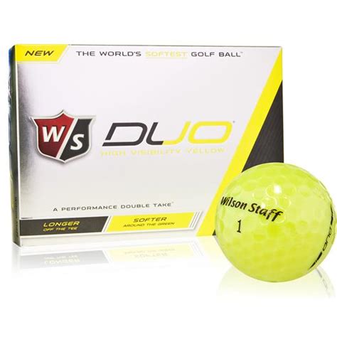 wilson staff duo yellow personalized golf balls golfballscom