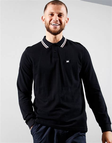 weekend offender drills polo shirt black sand rose white terraces