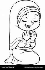 Dua Praying Moslem Ramadan Hijab Ausmalen Buch Mosque Pencil Ausmal Dekorationen Quran Vowels sketch template