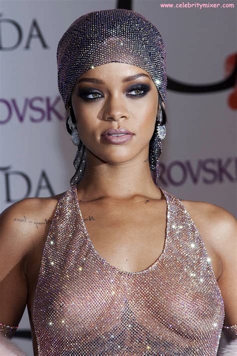 rihanna nude see through braless big nipples naked celebrity pics videos and leaks