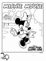 Coloring Mickey Mouse Clubhouse Pages Print sketch template