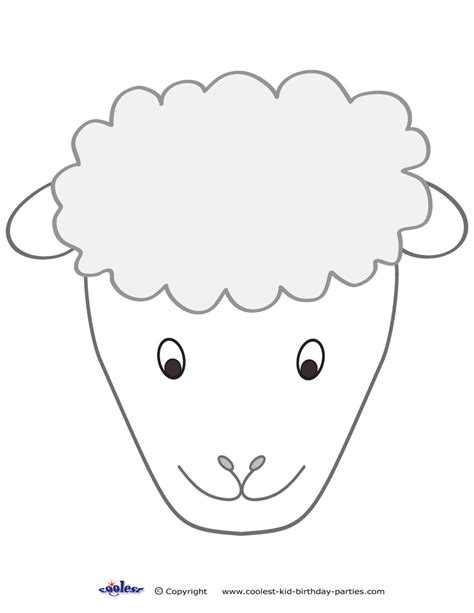sheep template printable