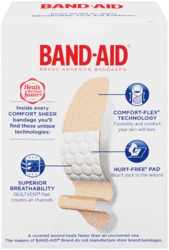 band aid® true stay™ sheer bandages 40 ct food 4 less