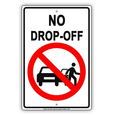 drop   graphic driving restriction alert caution warning notice aluminum metal sign