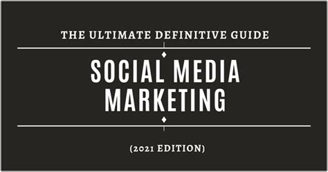 social media marketing  ultimate definitive guide