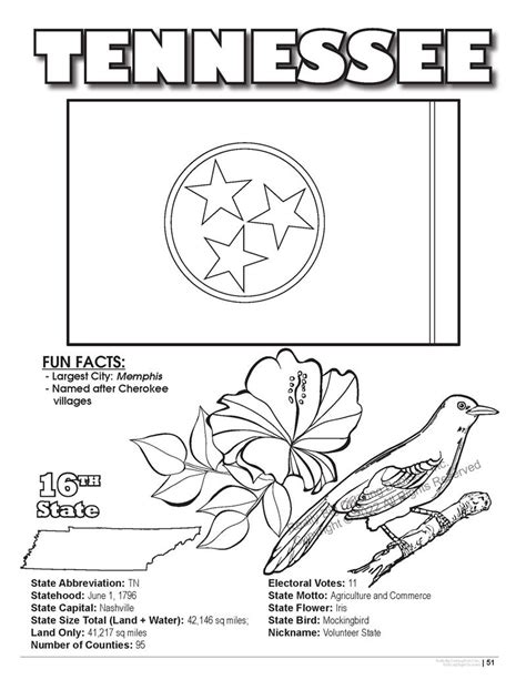 tennessee state coloring book
