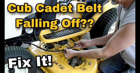tighten belt  cub cadet riding mower belt poster