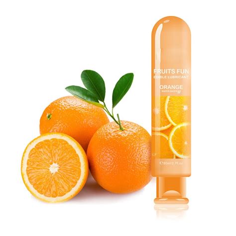 80ml orange flavor lubricant for gay anal sex oil fruit taste penis