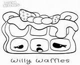 Coloring Pages Num Noms Waffles Willy sketch template