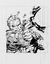 Jim Lee Style Comic Book Trading Cable Artists Circa Probably Card Series Pages sketch template