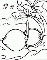 Coconut Fruit Coloring Pages sketch template