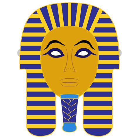egyptian death mask template  printable papercraft templates