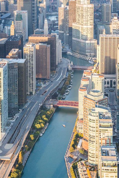 chicago river aerial toby harriman
