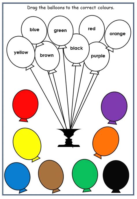 colours interactive activity  year      exercises