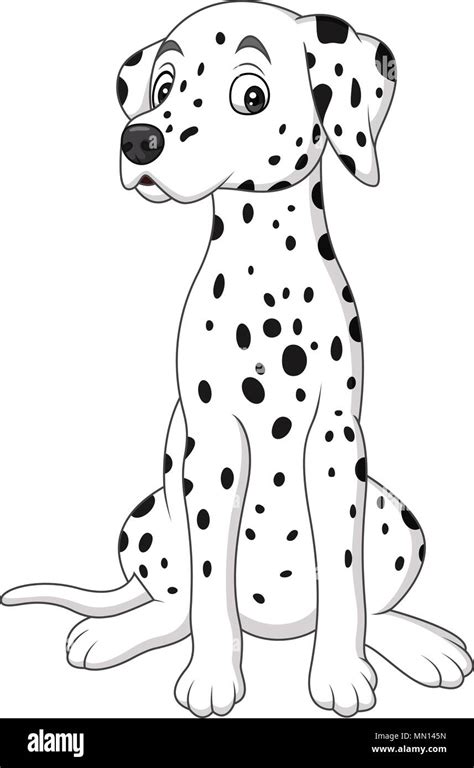 cartoon cute dalmatian dog stock vector image art alamy