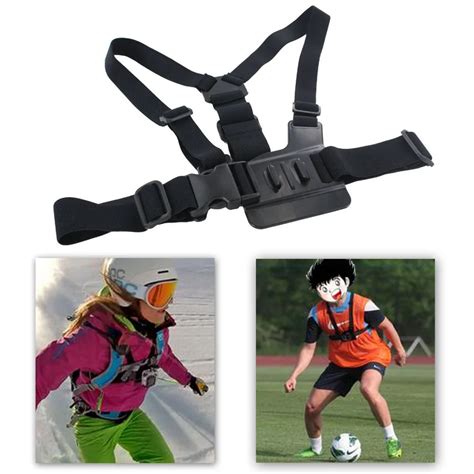 adjustable elastic chest strap mount harness   pro hd hero    camera bicycle bags