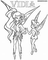 Vidia Coloring Pages Fairy sketch template