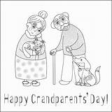 Grandparents Coloring Pages Kids Happy Printables Color Parents Grand Printable Worksheets Bestcoloringpagesforkids Choose Board sketch template