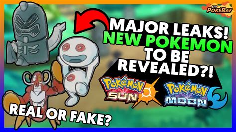 Pokémon Sun And Moon New Major Leaks New Pokémon