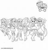 Equestria Pony Coloring Little Girls Pages Characters Printable Kids Print sketch template