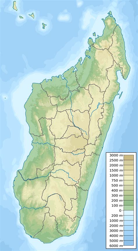 madagascar topographic map populationdatanet