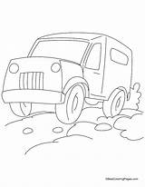 Jeep Coloring Pages Army Getcolorings sketch template