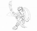 Kid Icarus Bow sketch template