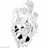 Bandicoot Crash Coco Xcolorings Arrested 1136px sketch template