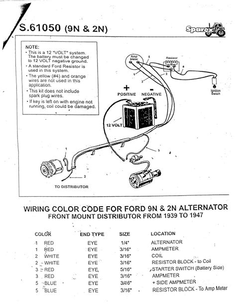 ford tractor wiring diagram  volt collection wiring diagram sample