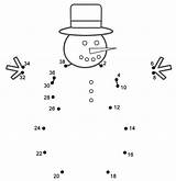 Christmas Snowman Dots Connect Winter Count Coloring Dot Pages Bigactivities Letters Kids Kindergarten Counting Activity Math 2009 Merry 2021 Ctd sketch template
