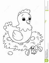 Chick Kip Kuiken Kinderen Tekening sketch template