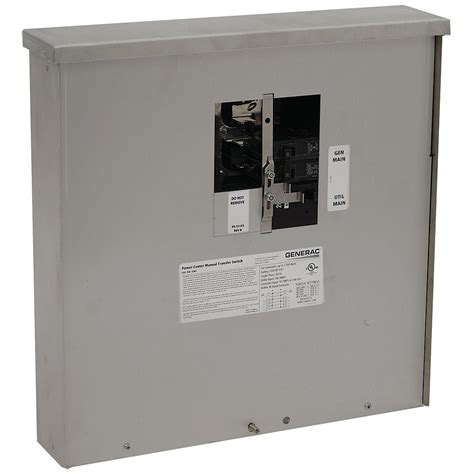 generac  amp  watt  fuse outdoor manual transfer switch  home depot canada