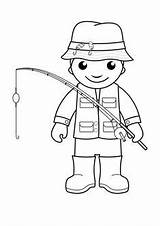 Fisherman Animation sketch template