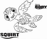 Coloring Finding Pages Nemo Dory Squirt Printable Disney Kids Colouring Drawing Book Color Crush Tartaruga Adult Sheets Procurando Characters Sheet sketch template