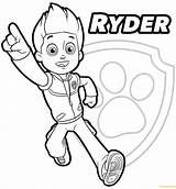 Paw Patrol Ryder Pages Coloring Color Printable Online Print sketch template